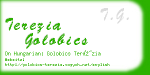 terezia golobics business card